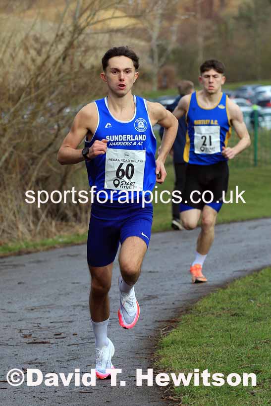 Senior Men and Veterans (Over 40s), 2023 NECAA Royal Signals Relays, Hetton le Hole, County Durham. Photo: David T. Hewitson/Sports for All Pics